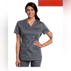 Landau All Day 4143 Y-Neck Tunic size Small Navy Blue